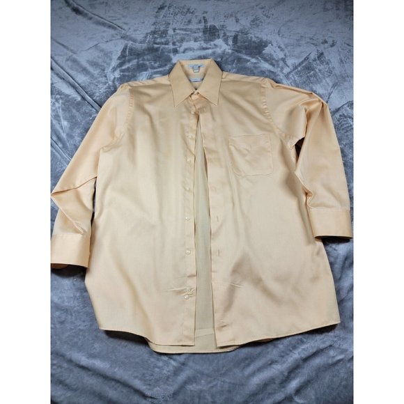 Geoffrey Beene Mens Dress Shirt 15.5 32/33 Wrinkle Free Sateen - Picture 1 of 7